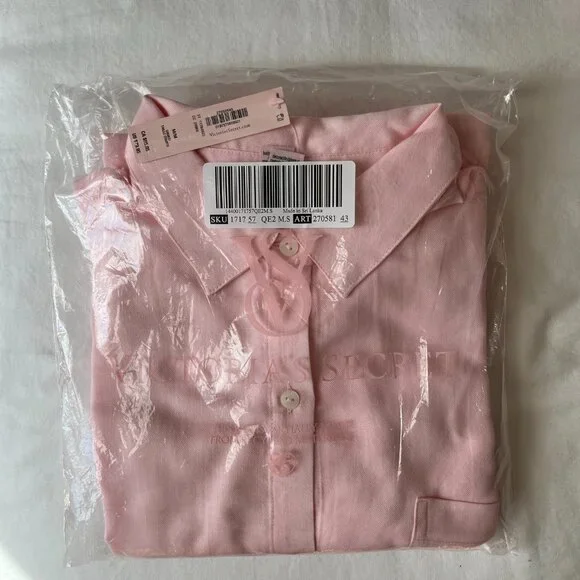 Victoria's Secret Modal - Cotton Eyelet Long Pajama Set, M (short) - Picture 3 of 3